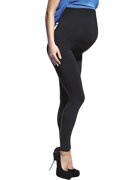 Bas Bleu Anabel PZ Comfortable pregnancy over bump leggings | Black