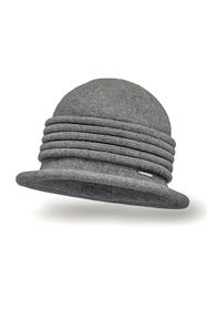 Vivisence Chapeau Femme Hiver Classique En Fil Douillet Pour Un Style Élégant 7045, gris foncé