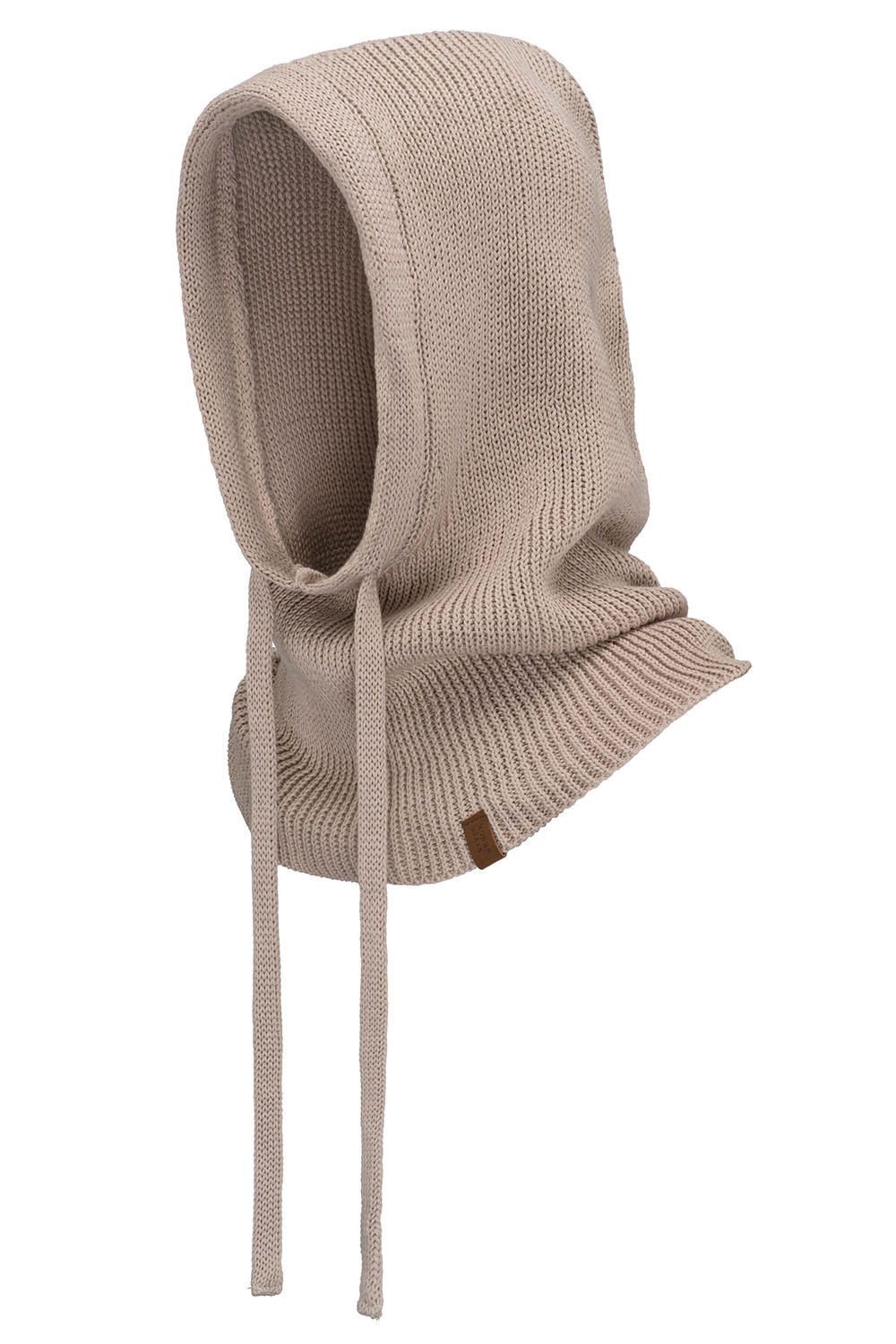 Vivisence Damen Kapuzenmütze Baumwolle Mit Kordelzug Wärmt Kopf Und Hals, Beige