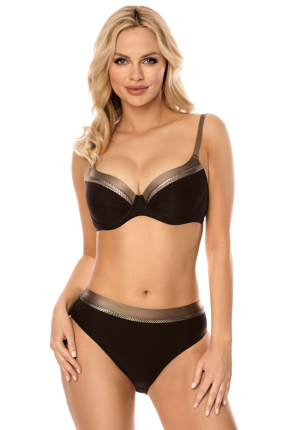 Vivisence Damen Bikinihose Mit Vollem Schnitt Glattes Material Hoher Tragekomfort Widerstandsfähig Gegen Verfärbung Und Verformung Perfekt Für Strand Und Pool, schwarz