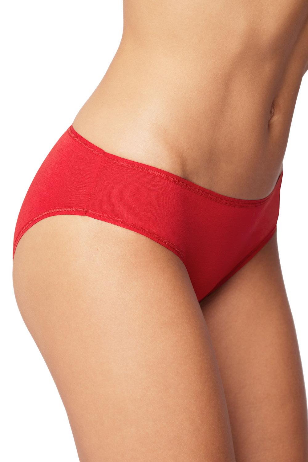 Vivisence slip culotte classique 4003 5-pack, noir/rouge/beige/blanc/bleu foncé