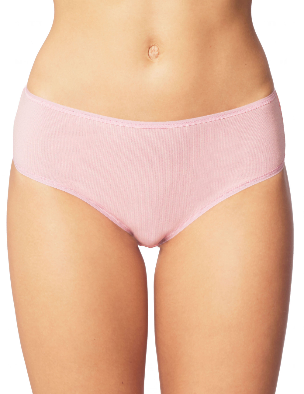 Vivisence Culotte Classique Slip pour Femme Lot de 5 Figi 4016, bande rose : rose