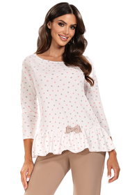Vivisence Two-piece female pyjama set 2033, ecru/beige