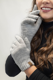Vivisence Damen Winter Handschuhe Weichem und Warme Ideal für Kaltes Wetter 7014, beige Melange