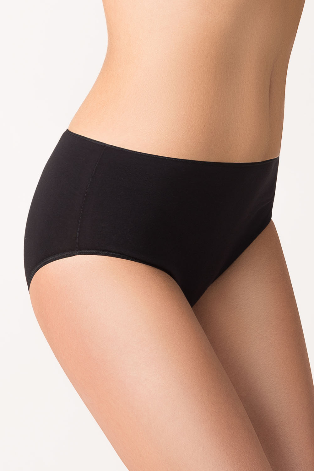 Vivisence 5-pack slip culotte classique 4001, beige/beige/noir/noir/noir