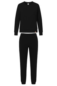 Vivisence Damen Trainingsanzug Baumwolle Bündchen Taschen Alltag Komfort 9204, 