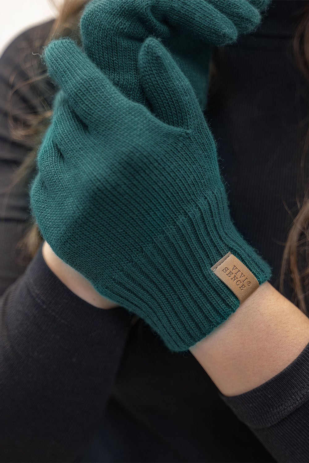 Vivisence Damen Winter Handschuhe Weichem und Warme Ideal für Kaltes Wetter 7014, dunkeltürkis