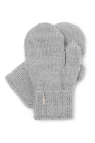 Vivisence Stilvolle Damen Winter Fausthandschuhe Mit Breitem Umschlag Hergestellt Aus Weichem Warme Garn Mit Fleece-Innenfutter Perfekt Für Herbst Und Winter, hellgrau