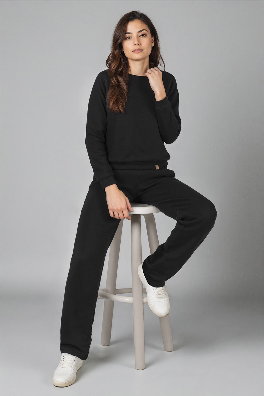 Vivisence Women's Sweatpants Wide Leg Lounge Relaxed Fit High Waist Knit Trousers With Elastic Waistband And Side Pockets Ideal For Casual Everyday Or Homewear Looks 9102, 