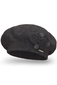 Vivisence Béret En Laine Femme Protection Thermique Pour Les Jours Froids 7037, gris foncé