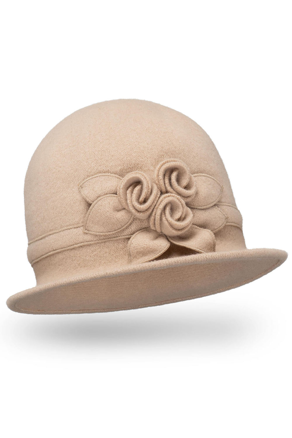 Vivisence Winter Hut Damen aus Schurwolle Herbst Mütze Frauen Perfekter Passform Antistatischer Wirkung Ideal für Kalte Wintertage Modell 7077, Beige