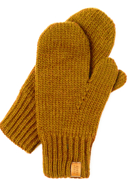 VIVISENCE Damen Winter Fausthandschuhe Komfort an kalten Wintertagen 7015, dunkelgelb