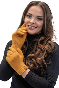 Vivisence Gants Femme Hiver Doux Et Chauds Idéals Pour Temps Froid 7014, miel