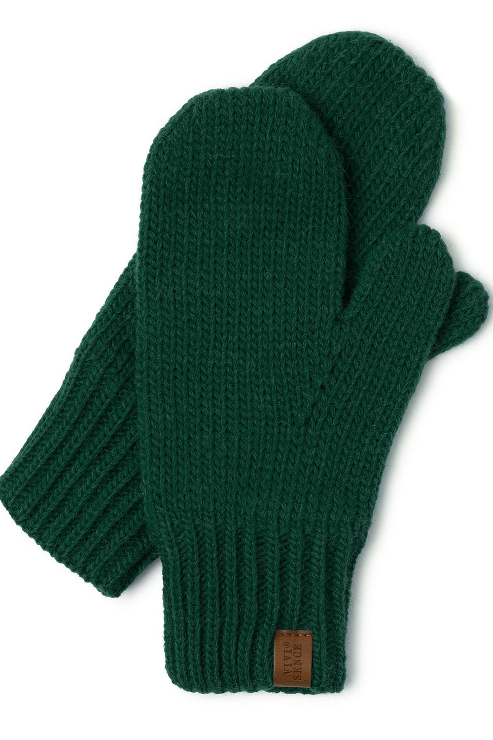 VIVISENCE Damen Winter Fausthandschuhe Komfort an kalten Wintertagen 7015, grün