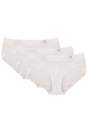 Wol-Bar 3 pack of women's briefs WB482, White