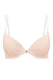 Vivisence Eve 1012 underwired push-up padded bra removable silicone straps backless - made in EU, beige