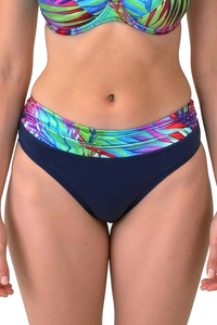 Vivisence Femme Bas de Maillot Taille Haute Parfait pour la Plage 3233, tropical