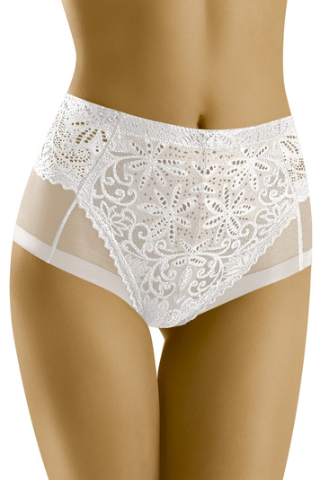 Wolbar sexy lace mesh ladies briefs WB437, White