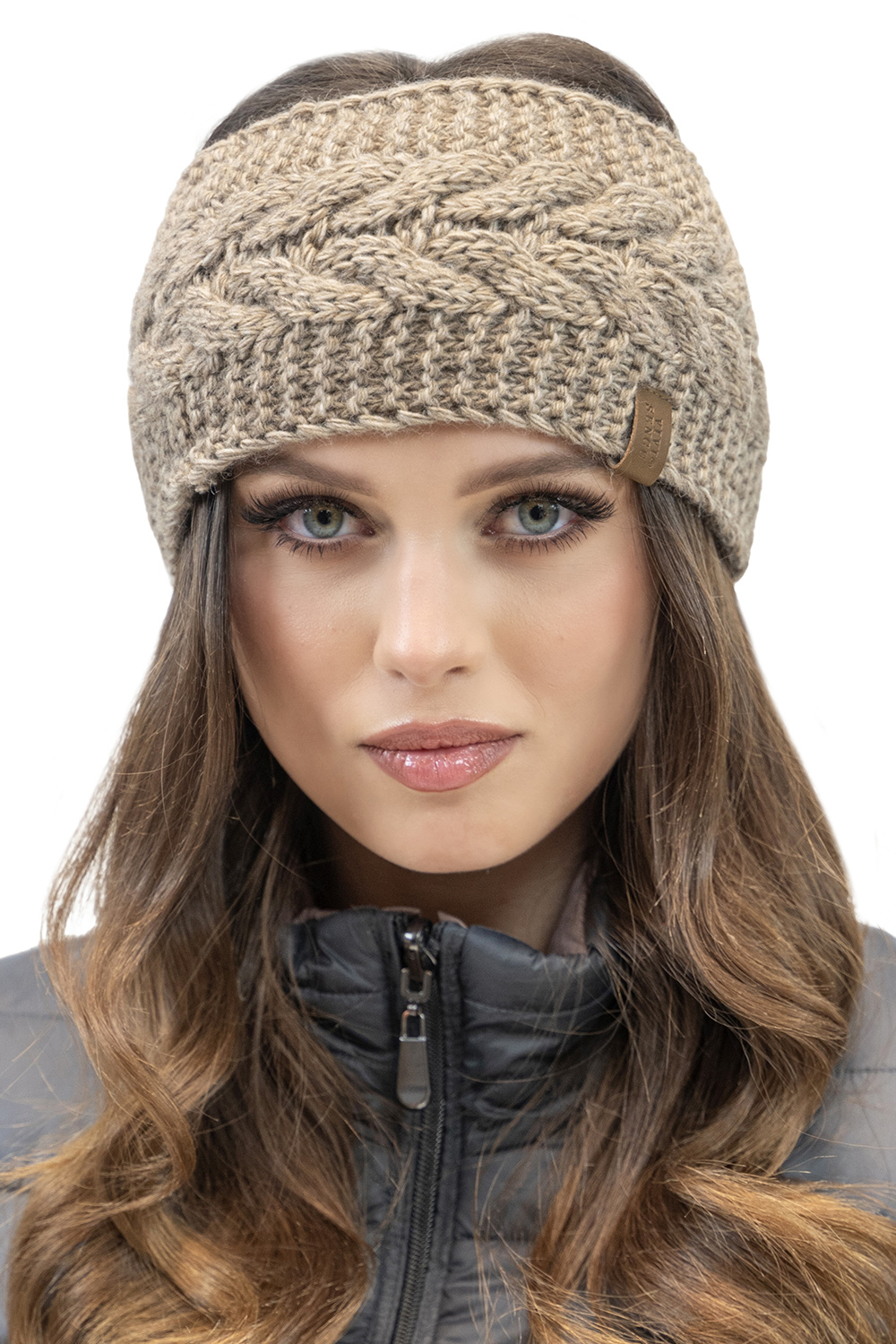 Vivisence Thick Yarn Headband For Women Winter Perfect Fit Ideal Comfort 7094, beige