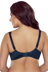 Vivisence Soutien Gorge Semi Rembourré Femme Dentelle Florale Bretelles Réglables Armatures Confort Quotidien Fermeture À Crochets 1056, vert