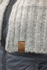 Vivisence Damen Bommelmütze Fleecefutter Winterset Bommel Passendem Hergestellt, hellgrau