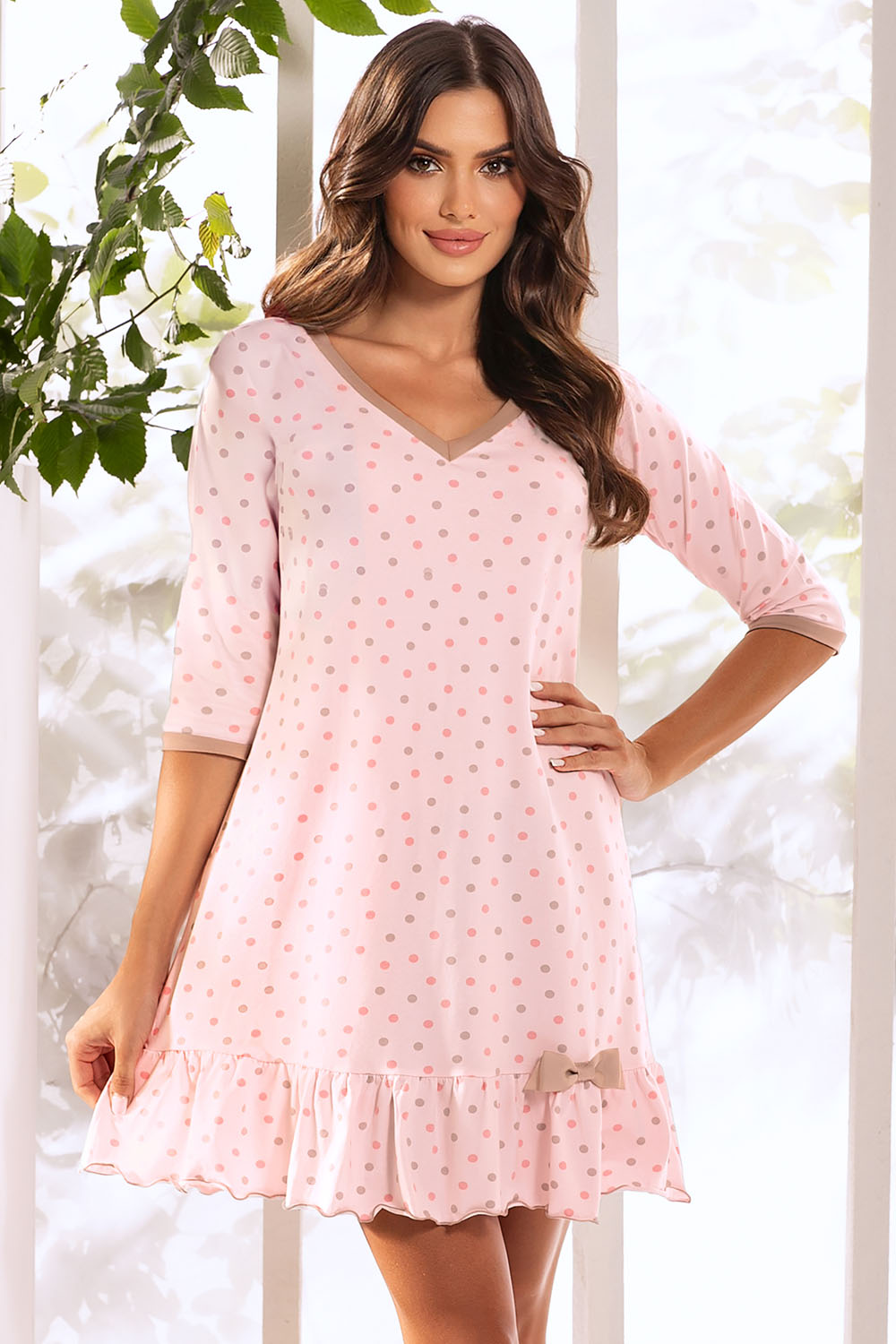 Vivisence Nightdress with a frill 2034, 