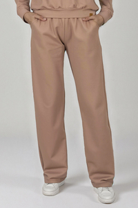 Vivisence Pantalon De Survêtement Femme Confortable Taille Élastique Jambes Larges Poches Latérales Tissu Doux Coton Mélangé Pour Sport Maison Balade Détente Quotidienne 9102,