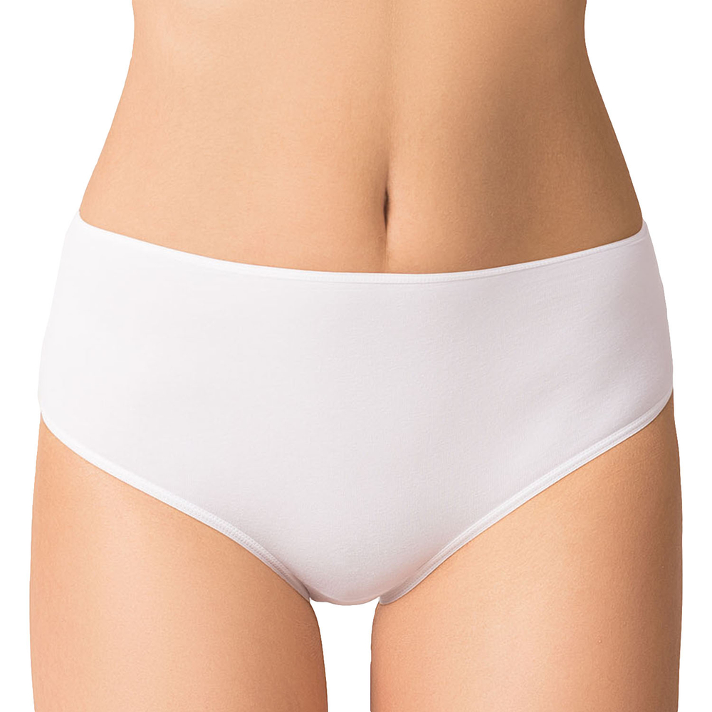 Vivisence femmes slip souple taille haute 4001, blanc