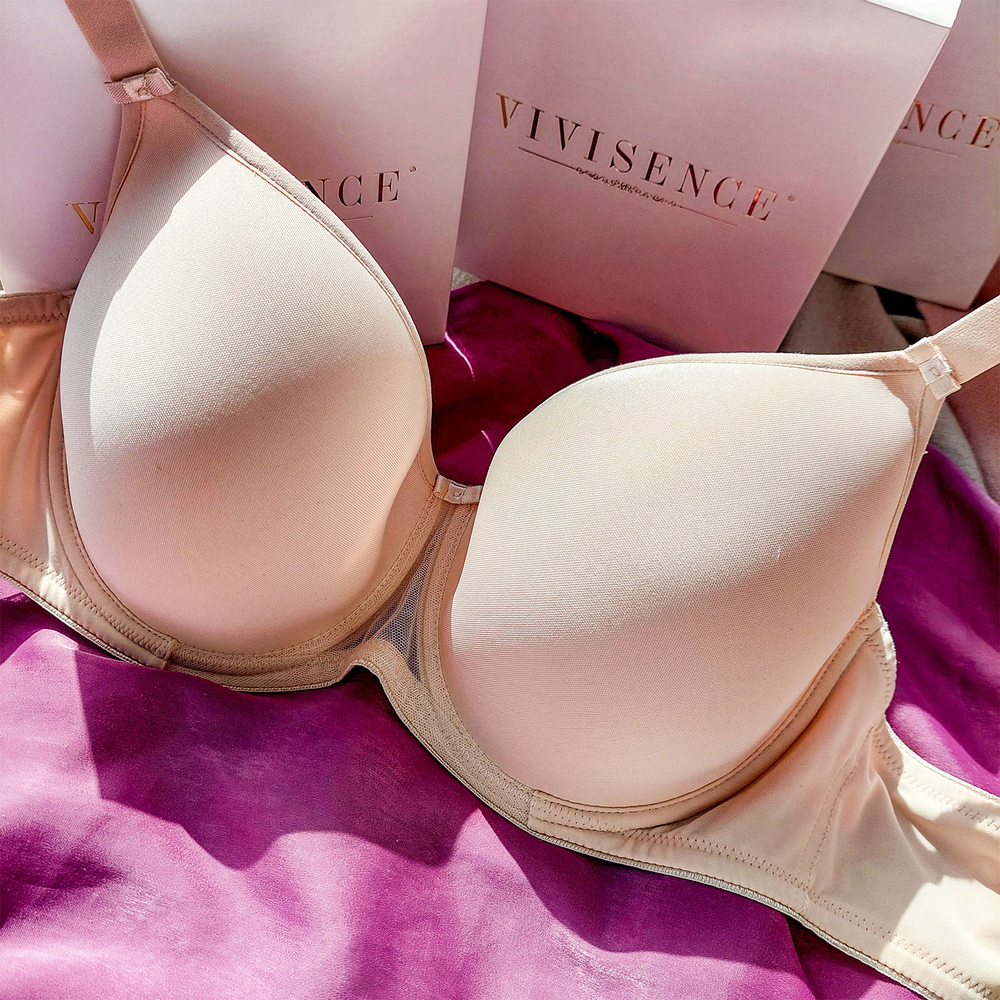 Vivisence underwired padded bra 1046, beige