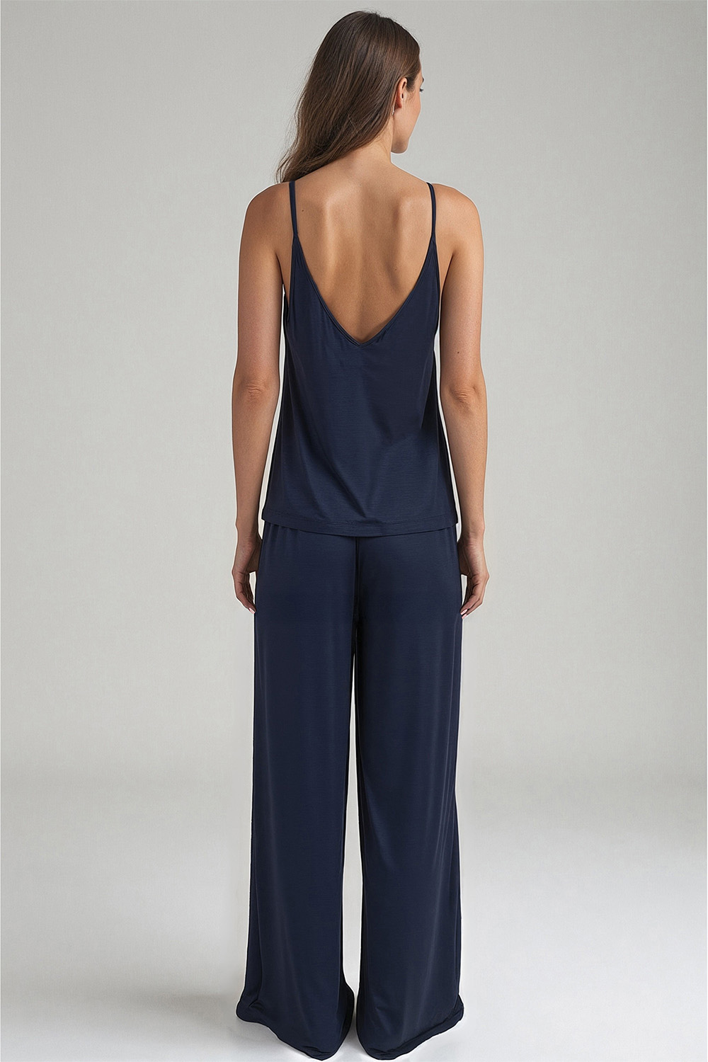 Vivisence Damen Pyjama Viskose Lockere Passform Komfort Für Nachtwäsche 2046, 