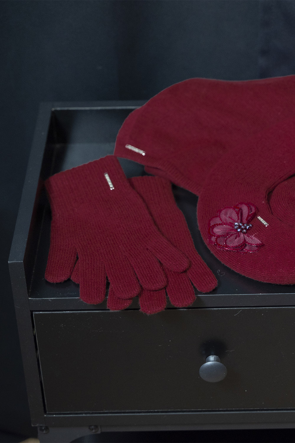 Vivisence Damen Handschuhe Winter Weichem und Warme Ideal für Kaltes Wetter 7202, weinrot
