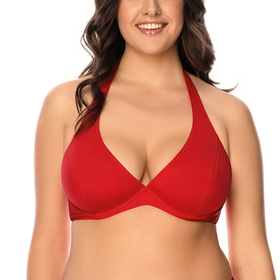 Vivisence femme top de bikini haut de maillot de bain 3215, rouge