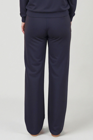 Vivisence Pantalon De Survêtement Femme Confortable Taille Élastique Jambes Larges Poches Latérales Tissu Doux Coton Mélangé Pour Sport Maison Balade Détente Quotidienne 9102, 