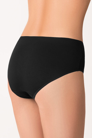 Vivisence femmes slip souple taille haute 4001, noir