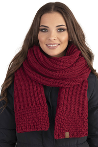Vivisence Écharpe Tricotée Femme Classique Douce Et Chaude Pour L’Hiver 7016S, bordeaux