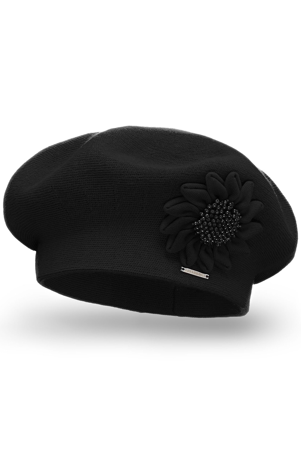 Vivisence Damen Baskenmütze Winter Herbst Warme Barette Zarter 7048, schwarz