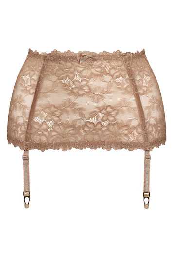Mat women's lace garter belt 053/3 Carmela, Beige