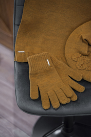 Vivisence Gants Femme Hiver En Fil Chaud Parfaits Pour Les Jours Froids 7204, miel