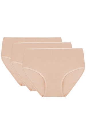 Vivisence women's smooth high waist briefs  4001, beige