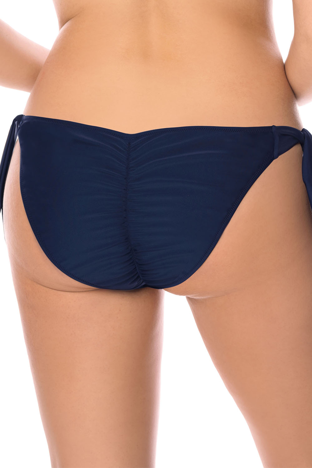 Vivisence Bikinislips Dame Bademode musterlos normaler Bund Setteil EU 3004, dunkelblau