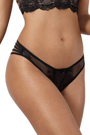 Axami Black sensual thong V-10708, Black