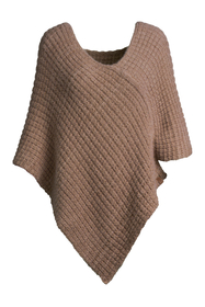 Vivisence Femme Poncho Maille Asymétrique Douceur Et Liberté De Mouvement, beige