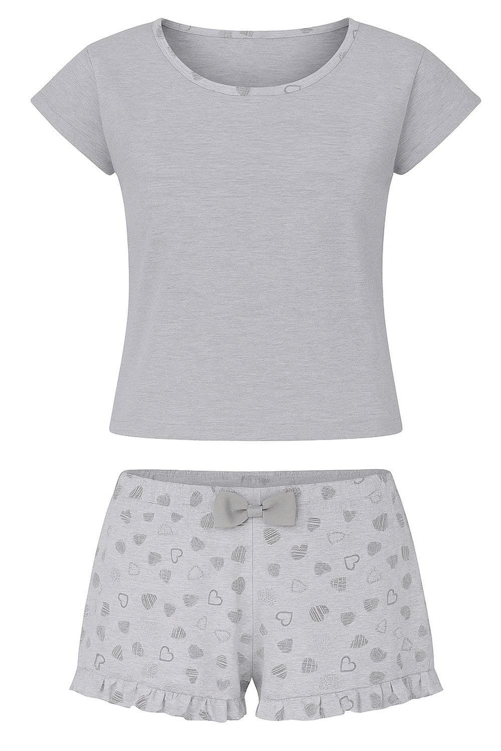 Vivisence Pyjama Femme Coton Ensemble Nuit Confortable, 