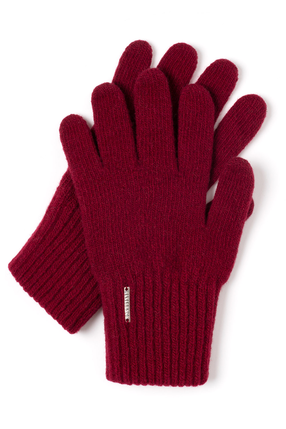 Vivisence Gants Femme En Laine Pour L’Hiver Idéal Temps Froid 7201, bordeaux