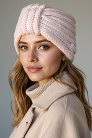 Vivisence Damen Mütze Weicher Merino Baumwollmix Für Komfort, Pink