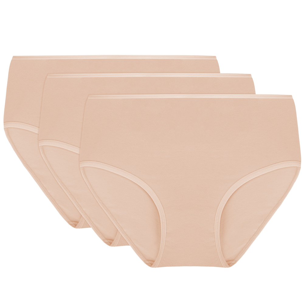 Vivisence femmes slip souple taille haute 4001, beige