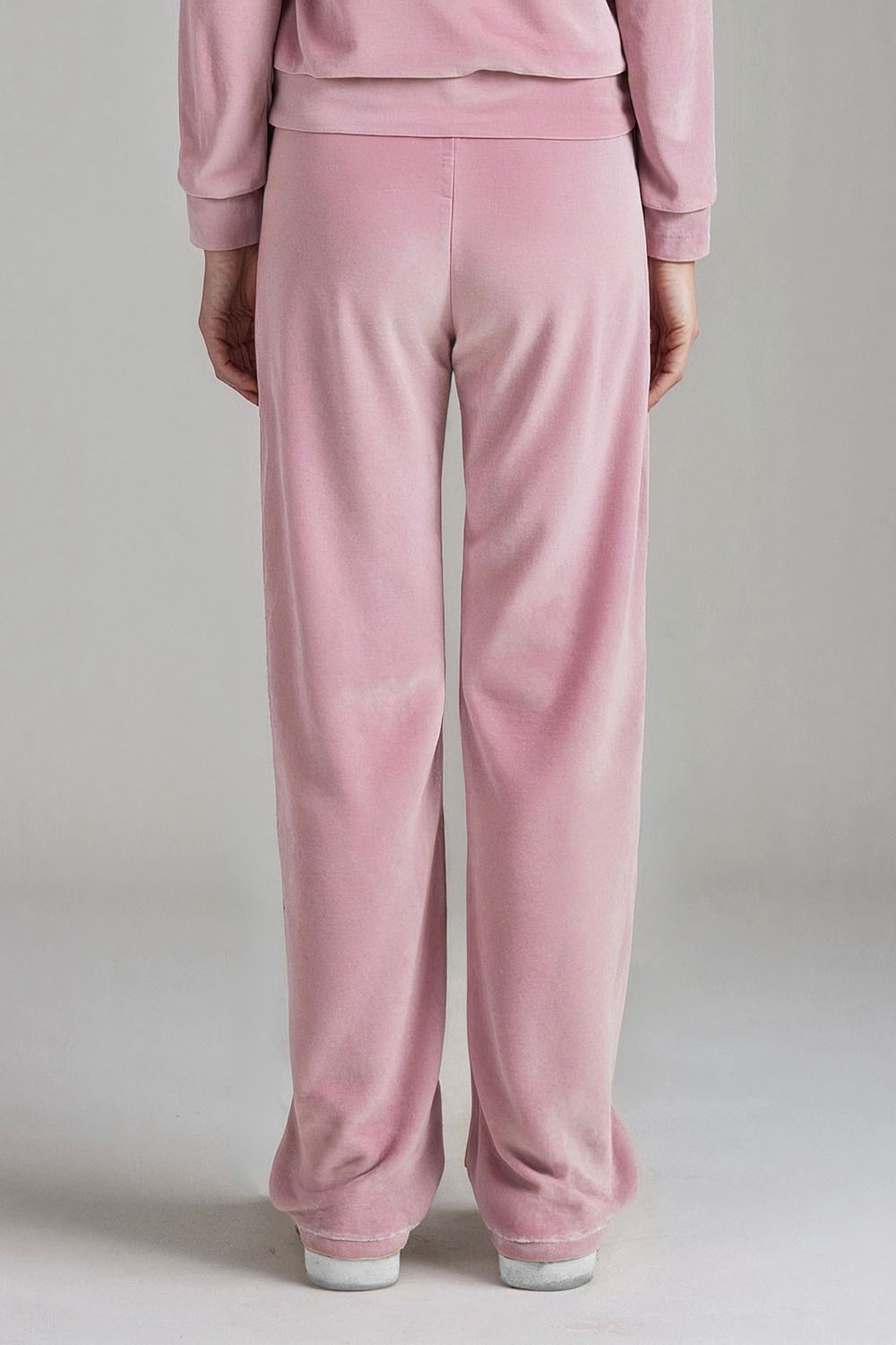 Vivisence Damen Velour Jogginghose Mit Geradem Bein Und Elastischem Bund Bequeme Freizeithose Für Zuhause Sport Und Alltag 9105, 