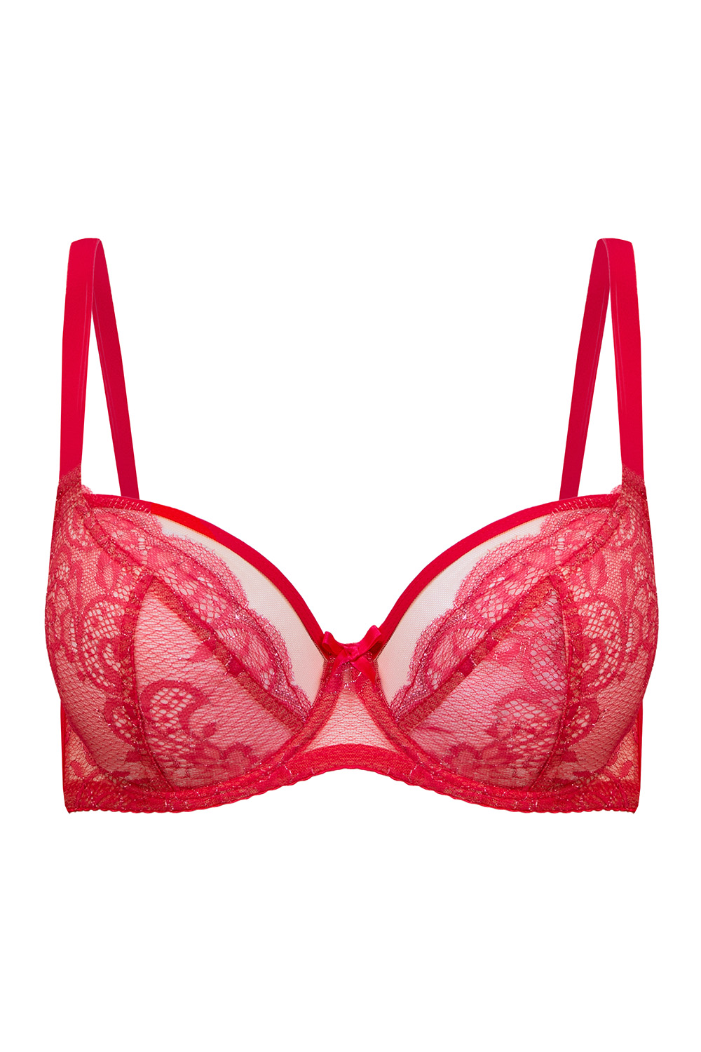 Vivisence femme soutien-gorge non-rembourré charmant 1044, rouge 