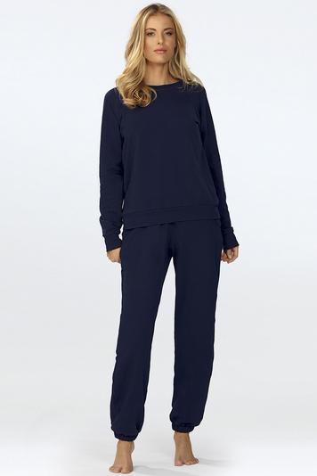 Dkaren women's tracksuit Wenezja, navy blue