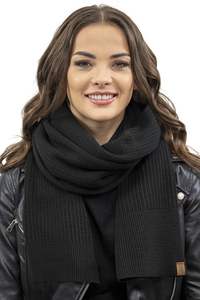 Vivisence Écharpe Femme Hiver Douce Et Chaude Pour Les Journées Froides 7042S, noir